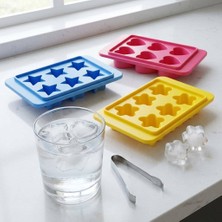 Astera Plastik 6 Bölmeli Desenli Buz Kalıbı 3'lü Set 13X8X3 cm