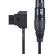 Andoer D4261 D-Tap Erkek - Xlr 4-Pin Dişi Adaptör Güç Kaynağı Kablosu