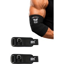 DEX SUPPORTS Elbow Wraps Dirseklik + Cable Wrist Cuffs 2'li Paket