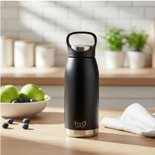 Astera Siyah Paslanmaz Çelik Termos Matara Mug 530 ml