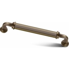 İnterio Interio Melis Antik Sarı Lüks Mobilya Dolap Çekmece Kulp 96 mm Alüminyum Malzeme ile Şık Tasarım