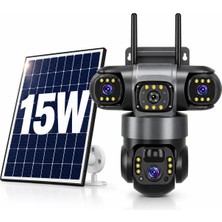 Dobest 4K 4g Solar Ptz Güvenlik Kamerası – Otomatik Takip, Anında Alarm, Renkli Gece Görüşü, Uygulama Kontrolü, Bulut Depolama, Üçlü Ekran Görünümü, Aşırı Hava Koşullarına Dayanıklı