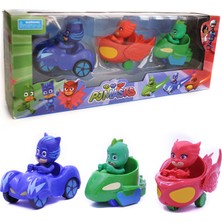 Pj Masks Pj Mask Pijamaskeliler 3'lü Arabalı Karakter Seti Hediyelik Çocuklar İçin Eğlenceli Oyun