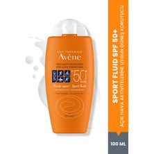 Avene Sport Fluid SPF 50+ Spor Yapanlar için Suya ve Tere Dayanıklı Güneş Kremi 100 ml