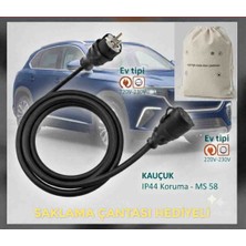 Öznur Kablo Araç Şarjı Uyumlu (5-50 Metre) 3x4 Ttr Yüzde 100 Tam Bakır Kalın Kablo 16A-3.5KW-220-250VOLT. Uzatma Seyyar.  Çanta Hediyeli Yağmur Altında Kullanabilir.