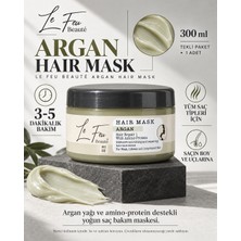 Le Feu Beaute Le Feu Beauté Argan ve Amino Proteinli Saç Bakım Maskesi 300 ml - Kuru ve Yıpranmış Saçlar