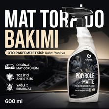Grass Polyrole Matte Vanilyalı Mat Oto Parlatıcı Sprey 600 ml - Torpido, Plastik, Deri ve Lastik Bakımı