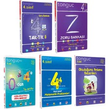 Tonguç Akademi 4. Sınıf Tonguç 5 Kitap Full Set Tak-Tikli Soru Bankası - Zoru Bankası - Konu Anlatımlı Soru Bankası - Problemler - Okuduğunu Anlama Becerileri