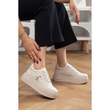 Bahrina Kalın Çift Cırtlı Anatomik Ortapedik Sneaker Günlük Spor Ayakkabı