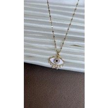 Dore Collection Göz Figürlü Nazar Kolye-Çelik Viral Fenomen Model
