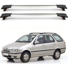 Cross Oto Aksesuarları Fiat Palio Weekend Station Wagon 1999-2004 için Ara Atkı Tavan Barı , Araca Özel , Kilitlenebilir Araç Üstü Ekipman Taşıma Barı (2 Adet)