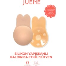 Rabbit Bra Göğüs Kaldırıcı Sütyen - Push Up Yapışkanlı Silikon Gizleyici Lift-Up Bra Ten Rengi