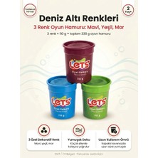 Oyun Hamuru Seti 3'lü – Deniz Altı Renkleri Let's