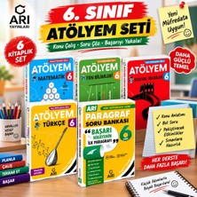 Arı 📚 6. Sınıf Atölyem 5’li Kitap Seti – Türkçe, Matematik, Fen Bilimleri, Sosyal Bilgiler ve Paragraf