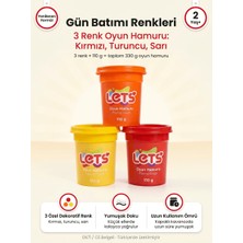 Oyun Hamuru Seti 3'lü – Gün Batımı Renkleri Let's
