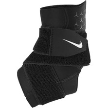 Nike Pro Ankle Sleeve With Strap Siyah Ayak Sargı Bileklik M Erkek Kullanım İçin Destekleyici N1000673-010