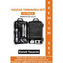 Depo Garaj Tamirat Onarım Manyetik Uçlu Esnek Hassas Tornavida Seti 115 Parça