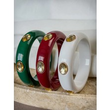Dore Collection Yeşil - Zr Model Yeni Sezon Bileklik Bangle Viral Büyük Bilezik