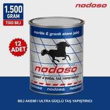 Nodoso 12'li Paket (18 Kg) - 1.500 Gr. Tixo Bej Akemi, Mermer / Doğal Taş Yapıştırıcı + Dondurucu