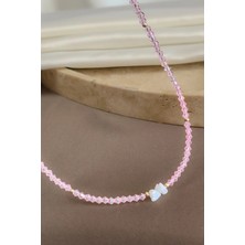 Dore Collection Fasetli Kesim Boncuk Kolye - Doğaltaş Detaylı
