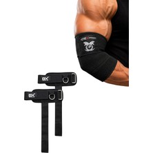 DEX SUPPORTS Multi Cable Cuffs Strap + Elbow Wraps Dirseklik 2'li Paket
