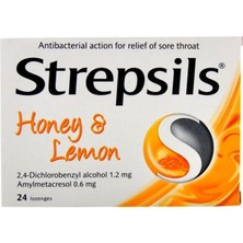 Strepsils Limon ve Bal Aromalı Boğaz Pastili 24 Adet