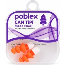 Poblex İpli Çam Tipi Kulak Tıkacı S Beden 1 Çift Kutulu