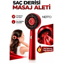 Neffo Kızılötesi Işıklı Şarjlı Saç Derisi Masaj Tarağı