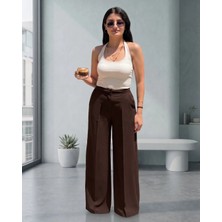 Cherie Style Kadın Yüksek Bel Dökümlü Palazzo Pantolon