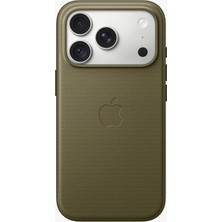 Apple iPhone 18 Pro İçin Magsafe Özellikli Tech Dokuma Kılıf - Klasik Zeytin Yeşili
