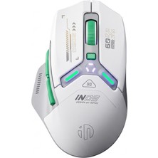 Inphic Inphıc In9 Tri-Mode Kablosuz 10.000 Dpı Gaming Mouse,ergonomik  - Yeşil-Beyaz (Bluetooth / 2.4ghz / Kablolu)