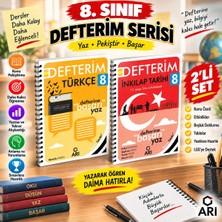Arı 📚 8. Sınıf Defterim Türkçe + Inkılap Tarihi 2'li Set