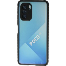 Sora Group Poco F3 Kılıf Miami Şeffaf Silikon - Siyah