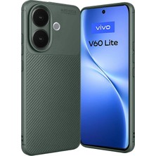 Sora Group Vivo V60 Lite Auto Focus Karbon Kapak - Koyu Yeşil