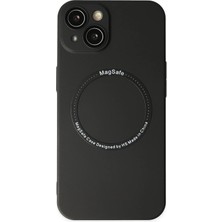 Sora Group iPhone 14 Plus Kılıf Jack Magneticsafe Lens Silikon - Siyah