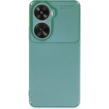 Sora Group Huawei Nova 12 Se Kılıf Auto Focus Karbon Kapak - Koyu Yeşil