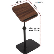 Teknor Ayarlanabilir Laptop Sehpası– Mdf Tablalı Ayaklı Portatif Sehpa 30X40 Ebat