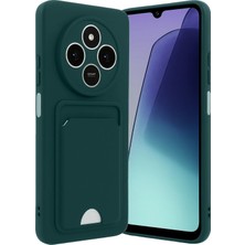 Sora Group Redmi 14C Kelvin Kartvizitli Silikon - Koyu Yeşil