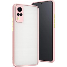 Sora Group Vivo Y53S Kılıf Montreal Silikon Kapak - Pembe