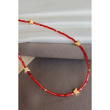 Dore Collection Summer Collection Figürlü Renkli Boncuklu El Yapımı Özel Tasarım Kadın Kolye