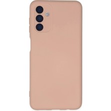 Sora Group Samsung Galaxy A04S Kılıf Nano Içi Kadife Silikon - Pudra