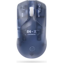 Inphic Inphıc Inx Se Ultra Hafif 45G Kablosuz Oyuncu Mouse, Pixart PAW3395 Sensör, 26000 Dpı, 2.4g / Kablolu Çift Modlu Şeffaf Gaming Mouse