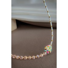 Dore Collection Summer Collection Renkli Boncuklu El Yapımı Özel Tasarım Kadın Kolye