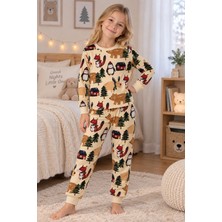 Beniizle Orman Hayvanları Desenli Uzun Kollu Unisex Pijama Takımı