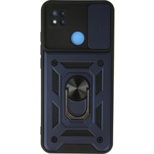 Sora Group Redmi 9c Kılıf Pars Lens Yüzüklü Silikon - Lacivert