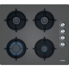 Bosch POP6C9O10L 60 cm Serie 2 Gazlı Ocak Sert Cam Malzeme ile Dört Gözlü Enerji Tasarruflu Tasarım