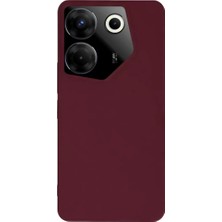 Sora Group Tecno Camon 20 Pro 5g Kılıf First Silikon - Bordo