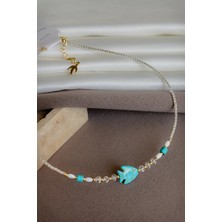 Dore Collection Summer Collection Renkli Boncuklu El Yapımı Özel Tasarım Kadın Kolye