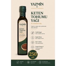 Yazmin Keten Tohumu Yağı 250 ml | %100 Doğal | Soğuk Sıkım | Saf ve Katkısız | Keten Tohumu Yağı | Cam Şişe