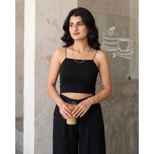 Cherie Style Kadın Askılı Crop Atlet